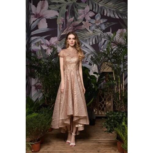 Sexy Fashion Modern Prom Dress And Gold Short Party Dresses