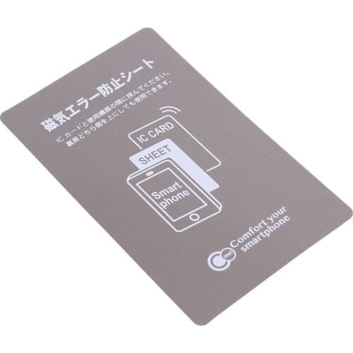 Grey Anti-Metal Magnetic NFC Sticker Paster for iphone Cell Phone Bus Access Control Card IC Card Protection Supplies