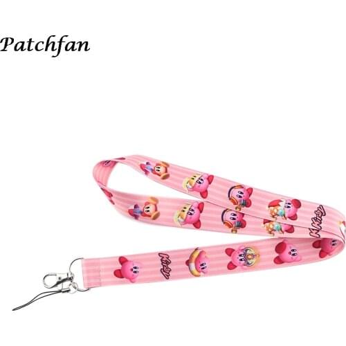 AD091 Patchfan Anime Lanyard for Key Phones USB Flash Drives Keys Keychains ID Name Tag Badge Holders Rope
