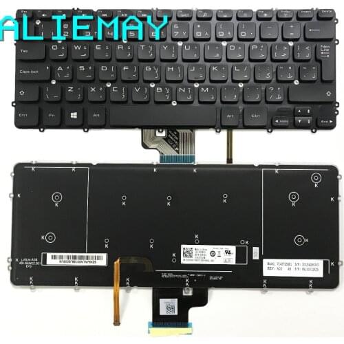 Brand new Original UK-AR ARABIC Backlight Keyboard for DELL XPS15-9530 PRECISION M3800 3800 with backlight Keyboard BLACK