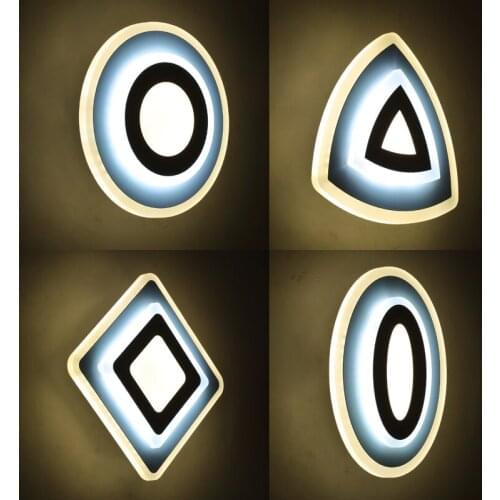 Modern simple personality creative TV background wall childrens room hall acrylic small bedroom bedside wall lamp