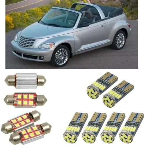 Superbright Interior led Car lights For Chrysler pt cruiser convertible Reading dome bulbs error free dome map light