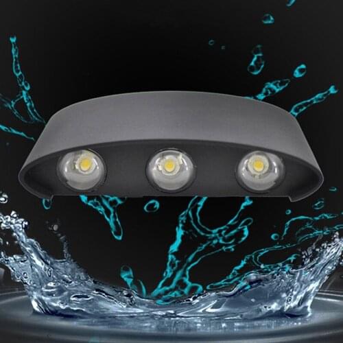Led Wall Lamp Aluminum Outdoor IP65 Waterproof Up Down Wall Light For Home Stair Bedroom Bedside Bathroom Corridor Lighting