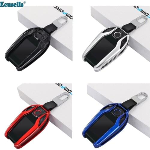 Smart LCD Car Key Case Shell Cover for CF400 CF500 TK800 Special Key Case with Key Chain Metal Protective Shell for VW BMW Benz