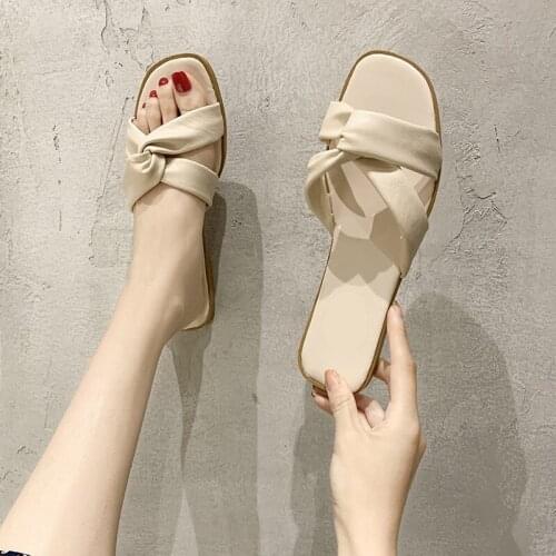 Bedroom Slippers Women Sandals Flat Casual House Shoes Beach Slippers Home New Comfort Shoes for Women Slides Femmes Sandales