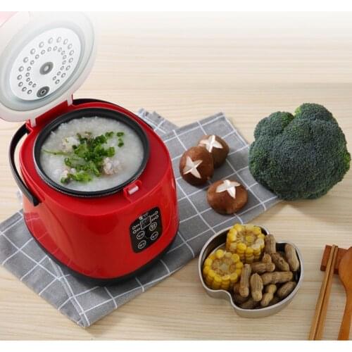 1.2L Mini Smart Rice Cooker Porridge Soup Food Professor Chinese Food Maker Free Shipping Food Warmer Steamer Timing Led Screen