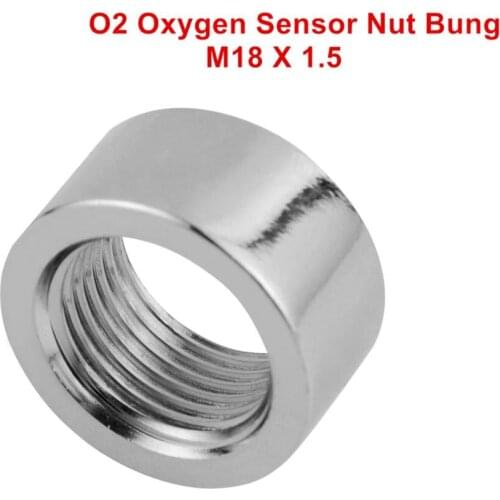 1 PC O2 Oxygen Sensor Nut Bung O2 Standard M18 X 1.5 Thread 304 Nut Bung Stainless Steel Exhaust Weld-On