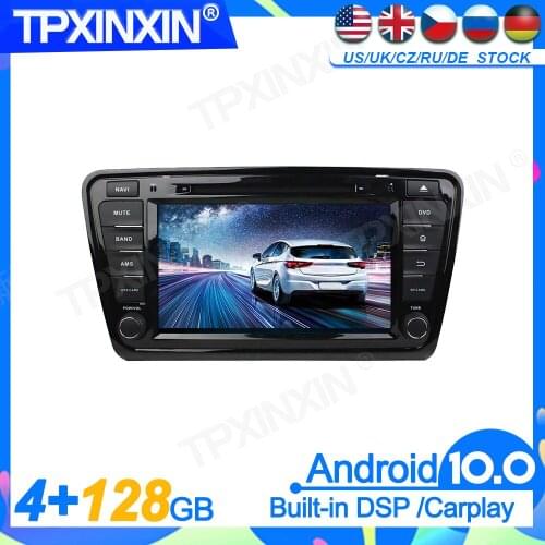 128GB Android 10.0 For Skoda Octavia 2014 Head Unit Car Multimedia Player Auto Radio Tape Recorder GPS Navigation DSP IPS 2Din