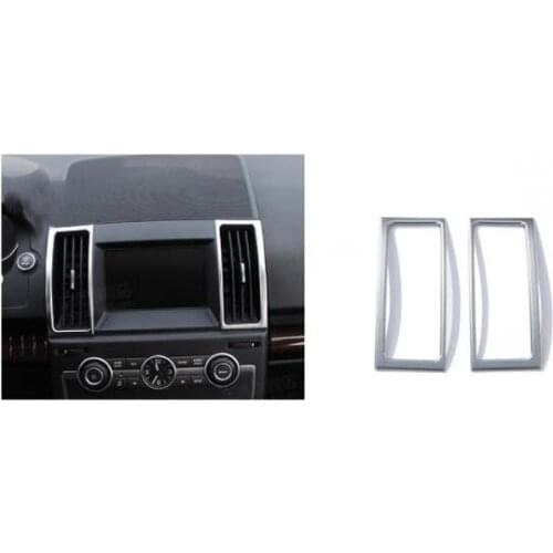ABS Chrome Interior Air Conditioning Vent Cover Outlet Trim Frame For Land Rover Freelander 2 2008-2016 Car Styling
