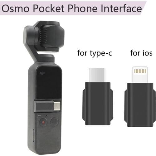 Smartphone Adapter Phone Data Connector Interface Micro USB for DJI Osmo Pocket TYPE-C IOS Handheld Gimbal Camera Accessories