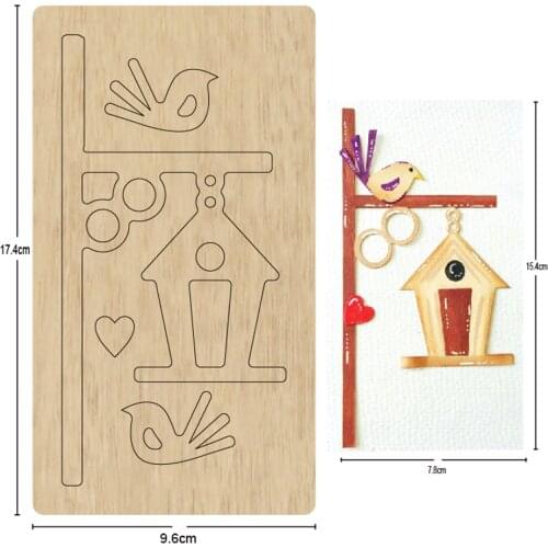 Lamp Bird Birdcage Wooden Cutting dies 2021 New Die Cut & Wooden dies Suitable for Common dies cutting Machines on the market