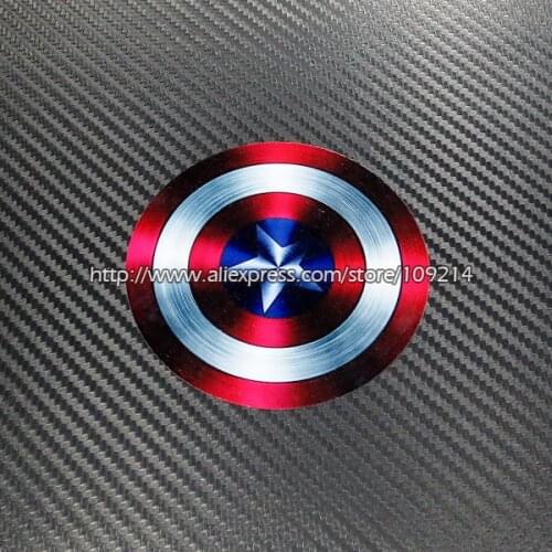 Hot sale CAPTAIN AMERICA SHIELD Helmet Motorcycle Auto SUV Sticker Decals Waterproof Small Size YYY06