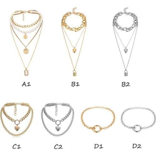 Personality Temperament Multi-Layer Necklace Woman Necklace