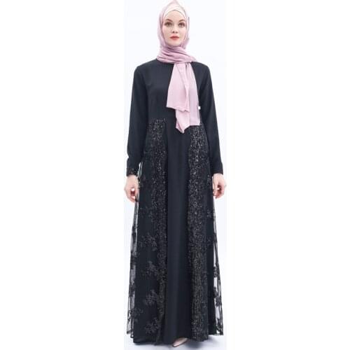 Summer Sequin Abaya Kimono Muslim Hijab Dress Abayas for Women Dubai Ramadan Djellaba Turkish Islamic Clothing Robe Musulmane