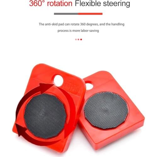 Furniture Heavy Object Transfer Tool Furniture Moving Transport Set Lifter for Sofa Bookcase Table Bed w/Wheels Roller