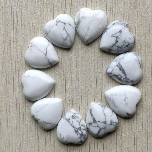 Fashion good quality natural stone heart shape cab cabochons beads for jewelry making 25mm wholesale 10pcs/lot free shipping