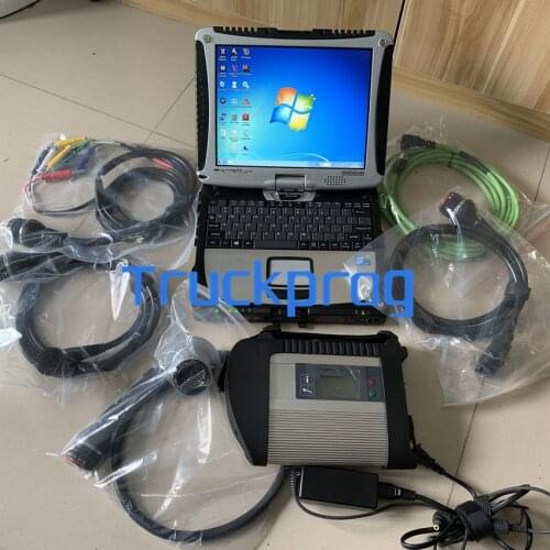 MB STAR C4 Multiplexer for Benz mb SD Connect C4 xentry das wis epc For benz truck car diagnostic Toughbook CF19 PK mb c5