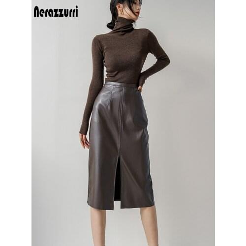 Nerazzurri Slit Pencil Skirts China
