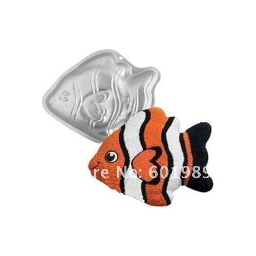 New 1PC Cake tools Cookie Mold 3D Cute fish cake pan tin Baking mold decorating Cake Decoration