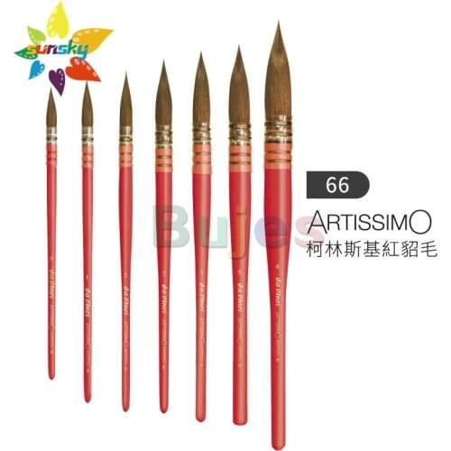 Original Germany da vinci ARTISSIMO V66 Collinski red mink Round head Classical Watercolor brush pen Professional art supplies