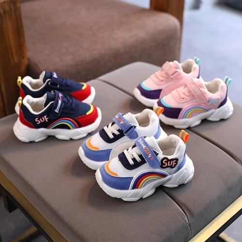 Girls Autumn Sports Shoes Boys Soft-soled Shoes Children Korean Breathable Fashion Casual Running Shoes