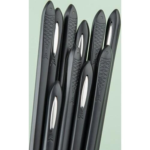 Alloy Chopsticks Tableware Reusable Japanese Korean Food Sushi Sticks Anti-Slip Home Hotel Dishwasher Safe Wash Kitchen