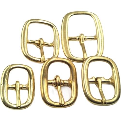 20-38mm Solid Brass Pin Belt Bag Buckle Leather Craft Wrap Webbing Dog Collar Harness Diy Trimits Accessories