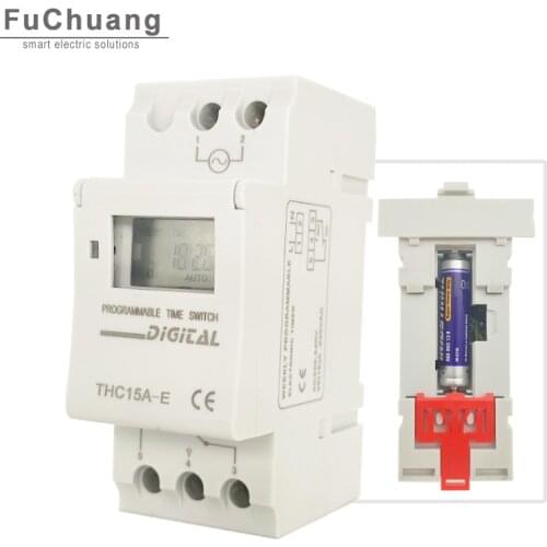 New Timer Switch THC15A-E 5000W 30A update at the base of Timer relay THC15A extending standby time up to one year without power