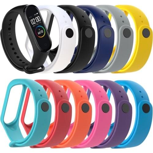 Wrist Strap For Xiaomi Mi Band 4 Sports Soft TPE Silicone Sports Replacement Wristband Smart watch Wearable accessories #620