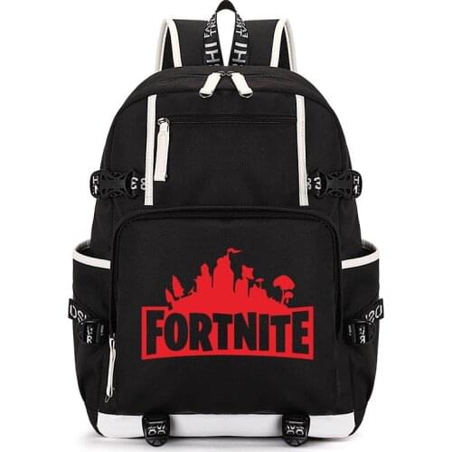Fortnite Unisex Backpack Canvas School Bags For Men Women Teenagers USB Charging Travel Large Capacity Laptop Rucksack Mochilas