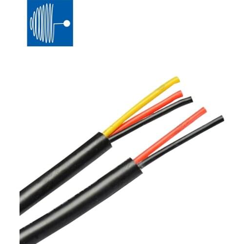 SHENGPAI VDE H03VV-F 70 degree 300V black 2*0.5mm 3*0.5mm sheath flexible PVC insulated power cord with Round Cords