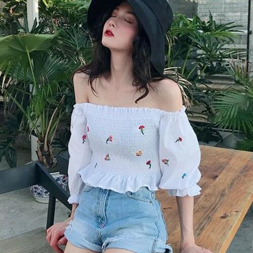 SILVERCELL Women's Shirts With Embroidery