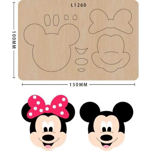 Smvauon 2021 New Diy Cute Cartoon Series Handmade Crafts Making Decor Supplies Dies Template Wood Moulds Die Cut Scrapbook