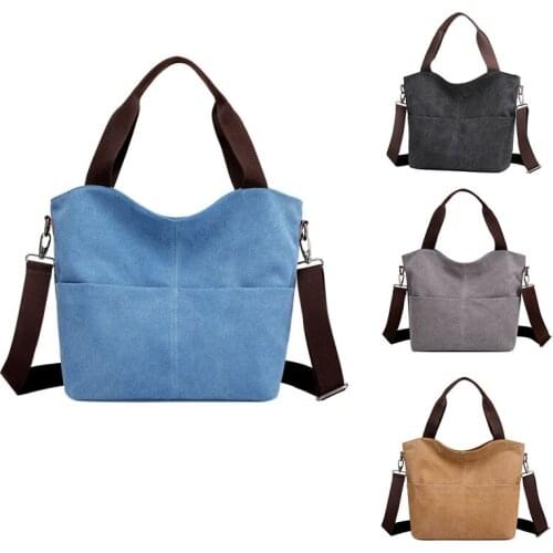 Womens Bag Canvas Handbag Messenger Bag Womens Handbag Fashion Purse Female Shoulder Cloth Bag