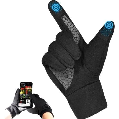 Winter Outdoor Ski Riding Gloves Windproof Thickened Men and Women Velvet Touch Screen Gloves