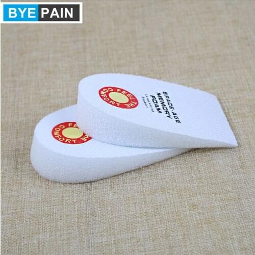 1Pair Massaging Memory Foam Heel Cushions Heel Support - Plantar Fasciitis Foam Shoe Inserts Foot Pain Relief