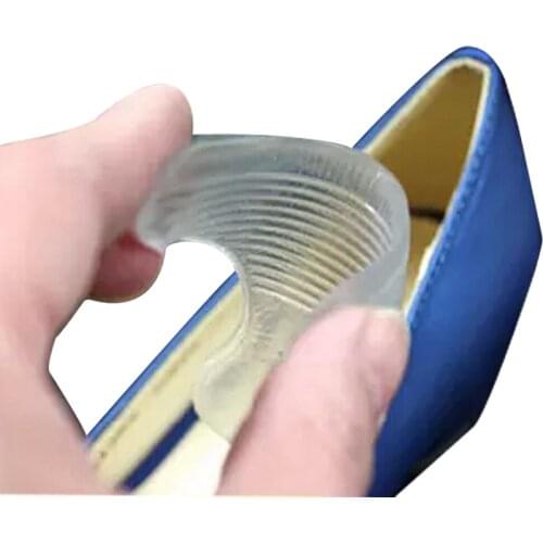 1Pair Transparent Silicone Insole High Heel Gel Pads Protector For Heels Rubbing Foot Care Tools Pedicure Gel Insoles