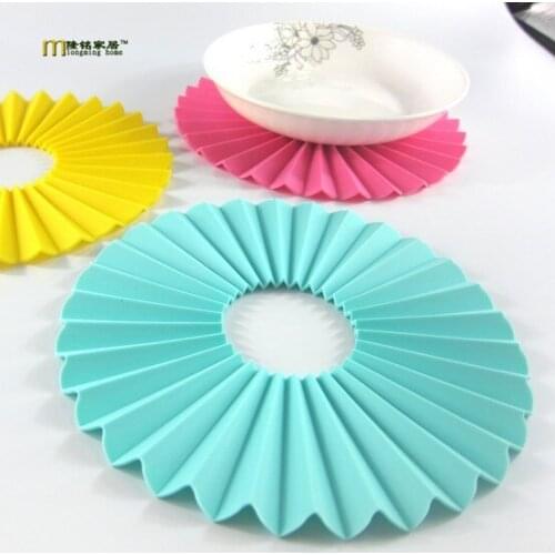 1PC LONGMING HOME Coaster Colorful Silicone Tea Cup Drinks Holder Mat Placemat Pads LB 311