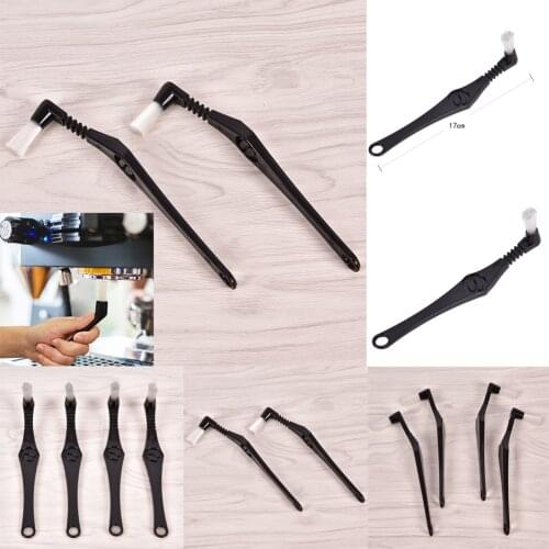1pcs Coffee Machine Brush Nylon Espresso Coffee Grinder Brushes 22cm Handle Natural Bristles Dusting Cleaning Brush For Barista