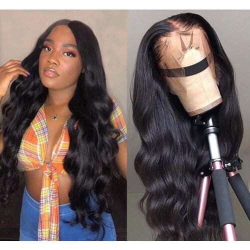 Body Wave Lace Front Wig Brazilian Hair 360 Lace Frontal Wigs Pre Plucked Glueless Lace Front Human Hair Wigs Full Remy Hair Wig
