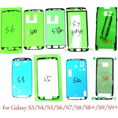 2pcs original LCD Touch Screen Frame Adhesive Glue Sticker frontfor Samsung Galaxy S3 S4 S5 S6 S7 S7 edge S8 plus S9
