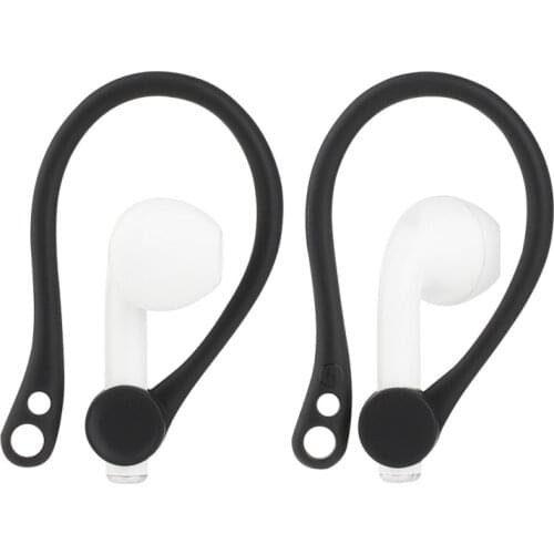 2Pcs Protective Earhook Holder Secure Fit Hooks For Airpods 1 2 Wireless Earphone Accessories Silicone Sports Anti-lost Ear Hook