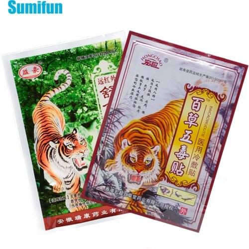 24pcs Sumifun 2Types Tiger Balm Pain Relief Patches Chinese Herbal Medical Knee Shoulder Neck Waist Arthritis Health Care Patch
