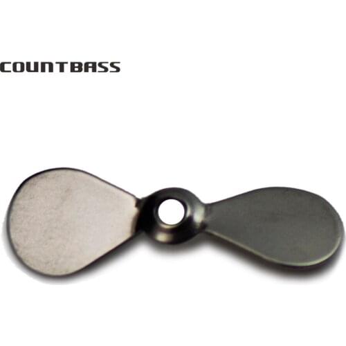 50pcs Stainless Steel Prop Blades, Propeller Blade, DIY Topwater hard fishing lures, Popper, Swim Jigs, Free shipping