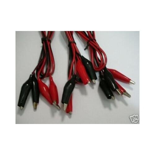 60 Alligator Crocodile Connector Test Clip Wire Lead 54