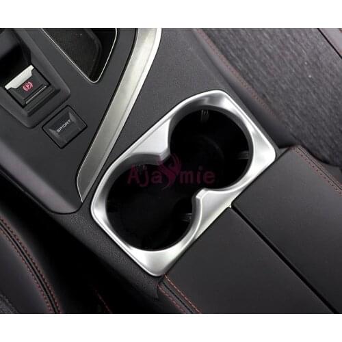 Accessories For Peugeot 5008 3008 2017-2018 Interior Overlay Panel Silver Color Water Cup Holder Trim Chrome Car Styling