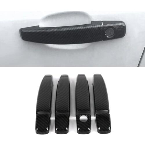 Car Accessories ABS Carbon Door Handle Trim Frame Sticker Cover for Chevrolet Cruze J300 Buick Regal Opel Insignia Opel Vectra C