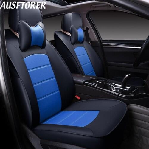 AUSFTORER Cowhide Cover Seat Car for Acura RDX Automotive Leather Seat Covers Custom Cushion Seats Supports Interior Accessories