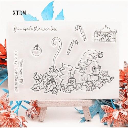 Hot selling Halloween little devil transparent clear stamp / silicone seal roller stamp DIY scrapbook album / card production