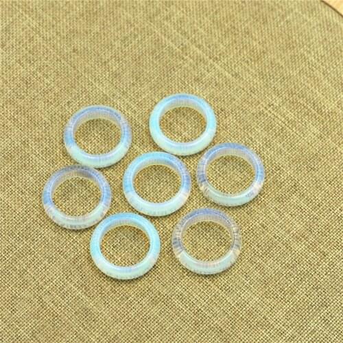 Wholesale Natural Stone Ring Couples High Quality Round Stone Ring Male Lady Wedding Ring Female Male 6mm17#18#20